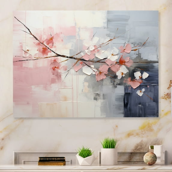 Designart "composition Whispers" Abstract Collages Metal Wall Art Prints