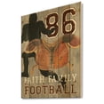 thumbnail image 1 of Designart 'football Game Day III' Vintage Sport Print on Natural Pine Wood, 1 of 1