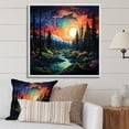 thumbnail image 1 of Designart "horizon Aurora Borealis Natures XII" Aurora Borealis Floater Framed Canvas Art Print, 1 of 7