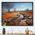 thumbnail image 1 of Designart "horizon Australia Outback Spectrum III" Landscapes Floater Framed Wall Art Print, 1 of 7
