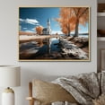 thumbnail image 1 of Designart "horizon Church Sacred Reflections I" Spiritual Floater Framed Wall Art Living Room, 1 of 7