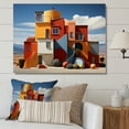 thumbnail image 1 of Designart "horizon Colorful Geometry Building I" Architecture Wall Decor, 1 of 5