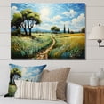 thumbnail image 1 of Designart "horizon Vangogh Dandelions In" Landscapes Wall Art Print, 1 of 5