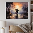 thumbnail image 1 of Designart "love Couple Landscape Dancing In Park II" People Floater Framed Canvas Print, 1 of 7