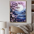 thumbnail image 1 of Designart "love Landscape Shades Of Pink Blue III" Floral Floater Framed Wall Decor, 1 of 7