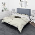 thumbnail image 1 of Designart 'minimal geometric Gesture I' Geometric Duvet Cover Set, 1 of 4
