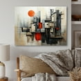 thumbnail image 1 of Designart "modern Architectures II" Abstract Collages Metal Art Living Room, 1 of 5