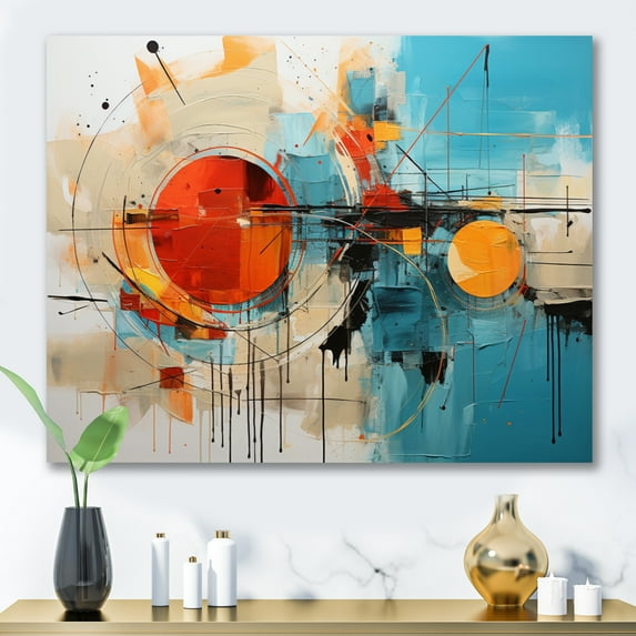 Designart "modern Chromatics III" Abstract Collages Canvas Print