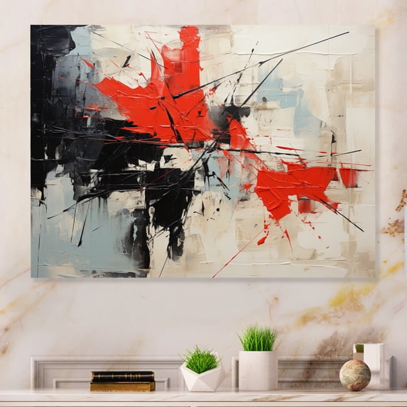 Designart "modern Duality II" Abstract Collages Metal Wall Art