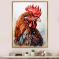 thumbnail image 1 of Designart "modern Rooster Portrait" Animals Floater Framed Wall Art Living Room, 1 of 7