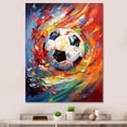 thumbnail image 1 of Designart "modern Soccer Energy" Sports Canvas Art Print, 1 of 5
