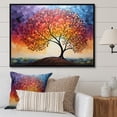 thumbnail image 1 of Designart "modern Tree Arc Of Colors II" Landscape Trees Floater Framed Canvas Print, 1 of 7