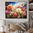 thumbnail image 1 of Designart "pasture Gerbera Garden" Floral Floater Framed Canvas Wall Art, 1 of 7