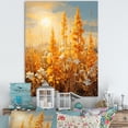 thumbnail image 1 of Designart "pasture Goldenrod Glow I" Floral Wall Decor, 1 of 5
