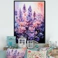 thumbnail image 1 of Designart "pasture Lavender Enchantment I" Floral & Botanical Floater Framed Canvas Wall Art, 1 of 7