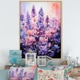 thumbnail image 1 of Designart "pasture Lavender Enchantment I" Floral & Botanical Floater Framed Canvas Wall Art, 1 of 7