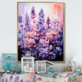 thumbnail image 1 of Designart "pasture Lavender Enchantment I" Floral & Botanical Floater Framed Canvas Wall Art, 1 of 7