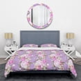 thumbnail image 1 of Designart 'pattern with country roses' Mid-Century Modern Duvet Cover Set, 1 of 4