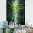 thumbnail image 1 of Designart "silence In Forest Of Emerald II" Landscape & Nature Canvas Print, 1 of 5