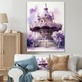 thumbnail image 1 of Designart "violet Ferris Wheel Eternal Carousel II" Cityscapes Wall Decor, 1 of 5