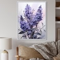 thumbnail image 1 of Designart "violet Flower Enchanting Fragrance I" Floral & Botanical Floater Framed Canvas Print, 1 of 7