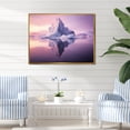 thumbnail image 1 of Designart "violet Iceberg Icebound Serenity I" Landscapes Floater Framed Canvas Print, 1 of 7