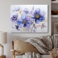 thumbnail image 1 of Designart "violet Tranquil Petals III" Abstract Botanicals Metal Art Print, 1 of 5