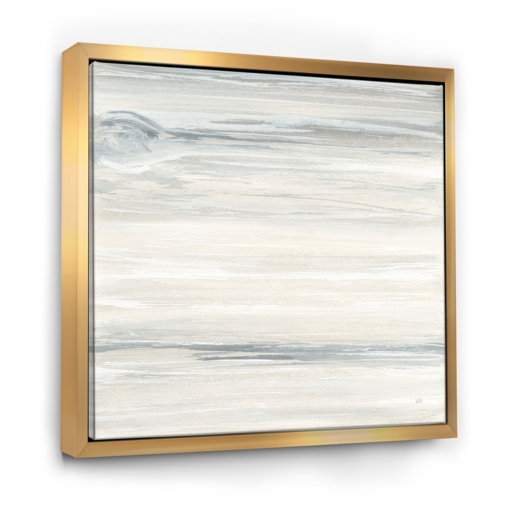 Designart ' watercolor colorfields I ' Glam Framed Canvas