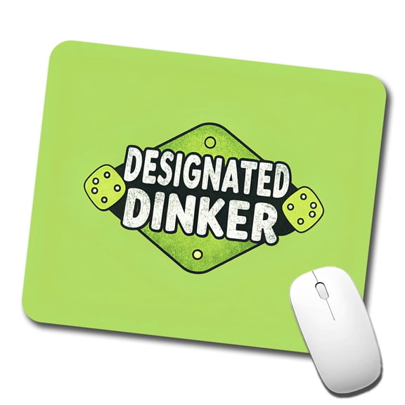 Designated Dinker Funny Pickleball Saying Mouse Pad Low Profile Gaming Mat