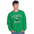 thumbnail image 1 of Designated Driver Funny Golfing Pun Unisex Plus Fleece Graphic Sweatshirt Brisco Brands 3X, 1 of 5