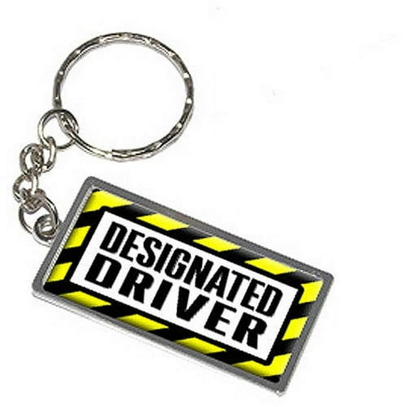 Designated Driver Keychain Key Chain Ring