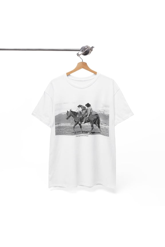 Designated Driver Tshirt Vintage Graphic Horse And Dog Country Unisex Brand New