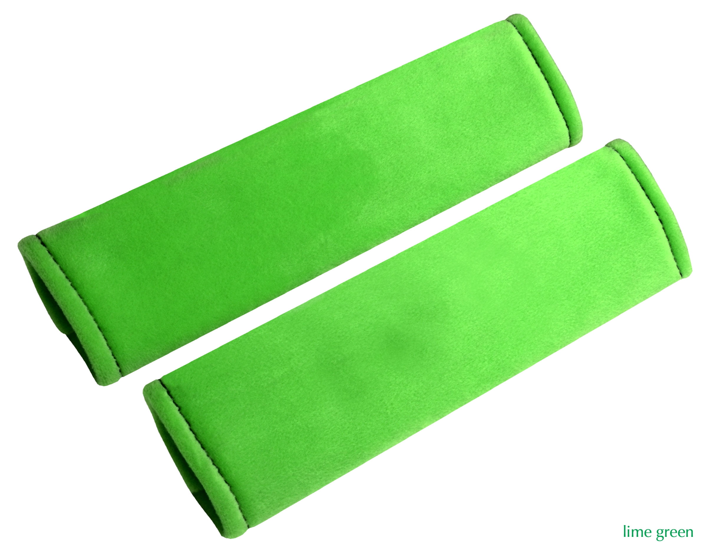 Designcovers A set(2 pcs) Lime Green Universal Velour Car Safety Seat Belt  Strap Cover Shoulder Pad / Cushion Fit to Most Of The Cars,Pick  ups,Minivan,RV 