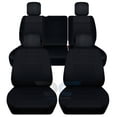 thumbnail image 1 of Designcovers Compatible with 2008-2010 Jeep Wrangler JK 4-Door Seat Covers: Black - Full Set: Front & Rear Split Bench, 1 of 5
