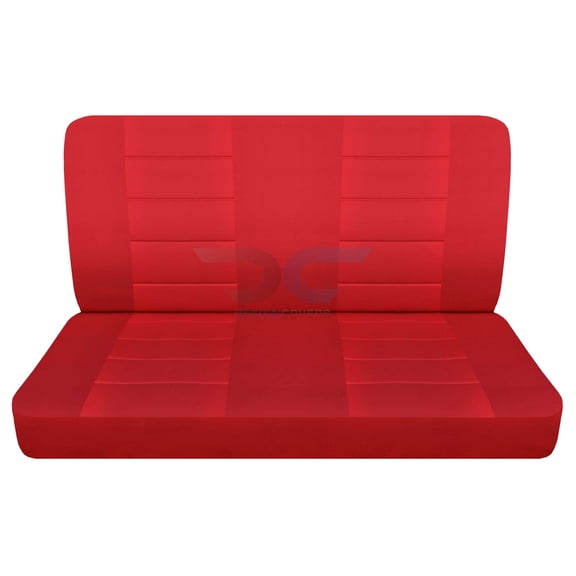 Designcovers Fits 1982-1991 Chevy S10 Seat Covers Solid Bench Cotton:Solid Red