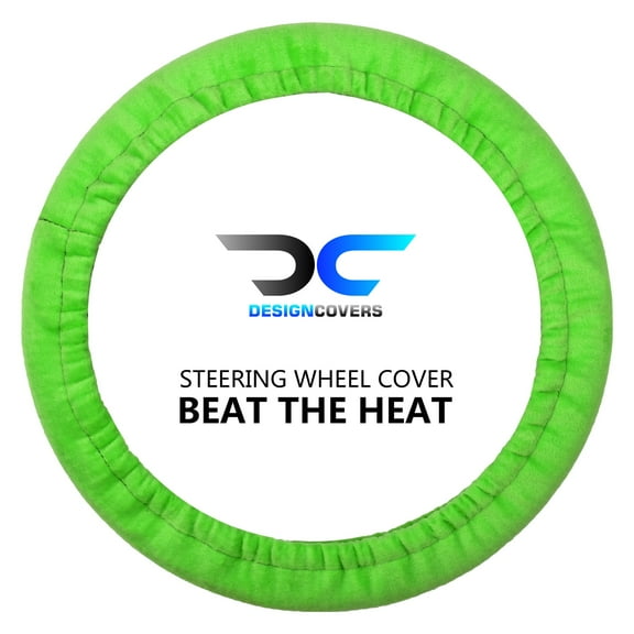 Designcovers Soft Velour Steering Wheel Cover in Universal size Warm in Winter Cool in Summer