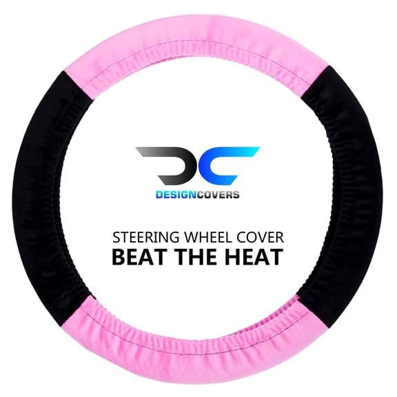 Designcovers Soft Velour Steering Wheel Cover in Universal size Warm in Winter Cool in Summer
