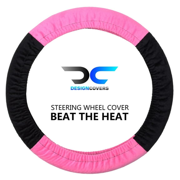 Designcovers Soft Velour Steering Wheel Cover in Universal size Warm in Winter Cool in Summer