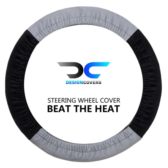 Designcovers Soft Velour Steering Wheel Cover in Universal size Warm in Winter Cool in Summer