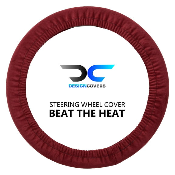 Designcovers Soft Velour Steering Wheel Cover in Universal size Warm in Winter Cool in Summer