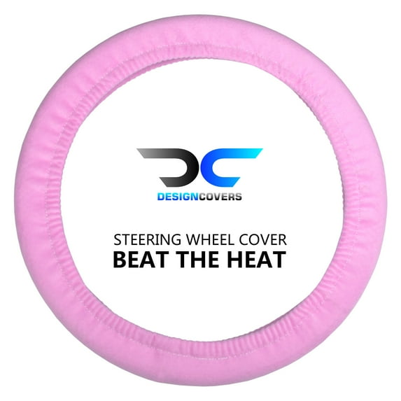 Designcovers Soft Velour Steering Wheel Cover in Universal size Warm in Winter Cool in Summer