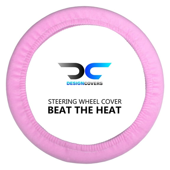 Designcovers Soft Velour Steering Wheel Cover in Universal size Warm in Winter Cool in Summer