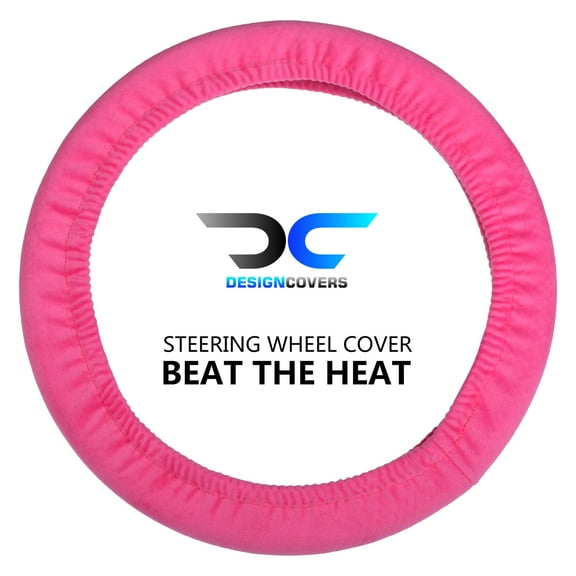 Designcovers Soft Velour Steering Wheel Cover in Universal size Warm in Winter Cool in Summer