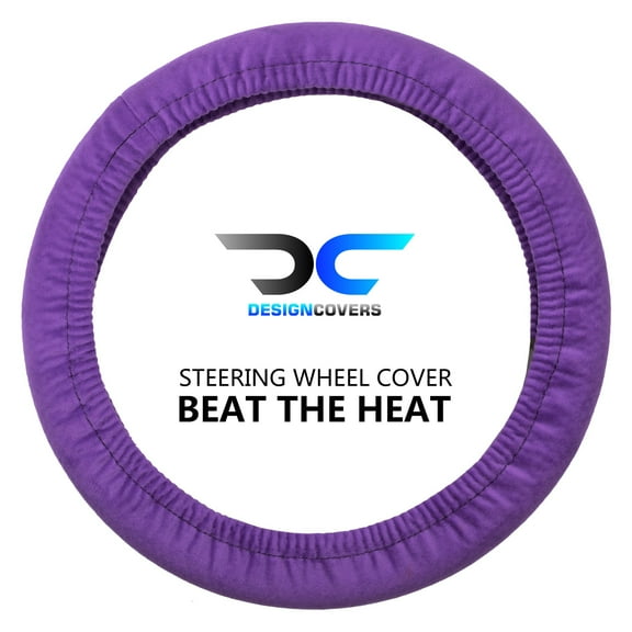 Designcovers Soft Velour Steering Wheel Cover in Universal size Warm in Winter Cool in Summer