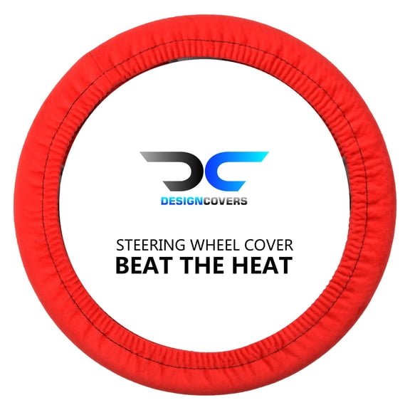 Designcovers Soft Velour Steering Wheel Cover in Universal size Warm in Winter Cool in Summer