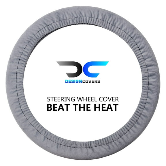 Designcovers Soft Velour Steering Wheel Cover in Universal size Warm in Winter Cool in Summer