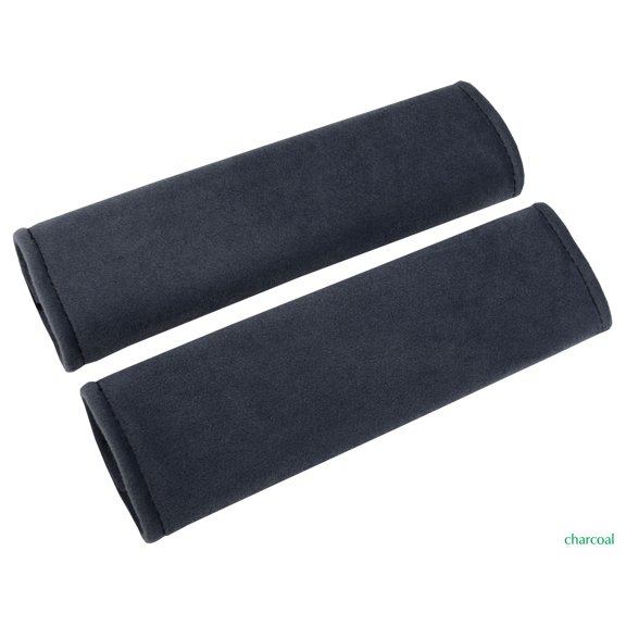 Designcovers set(2 pcs) Charcoal Universal Velour Car Safety Seat Belt Strap Cover Shoulder Pad