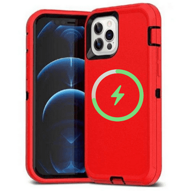 Designed for Apple iPhone 12 Pro Max Heavy Duty Case Compatible with Magnetic Wireless Charging, Triple Layer Protection Shockproof Drop Tested Protective Case for Apple iPhone 12 Pro Max, Purple