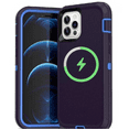thumbnail image 1 of Designed for Apple iPhone 13 Pro Max Heavy Duty Case Compatible with Magnetic Wireless Charging, Triple Layer Protection Shockproof Drop Tested Protective Case for Apple iPhone 13 Pro Max, Navy, 1 of 6
