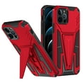 thumbnail image 1 of Designed for Apple iPhone 13 Pro Max Heavy Duty Protection Hybrid Built-in Kickstand Rugged Shockproof Military Grade Dual Layer Full Body Phone Case Cover - Red, 1 of 11